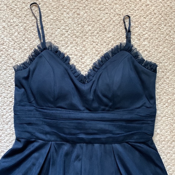 Royal Blue Tulle Homecoming Dress - Picture 3 of 8